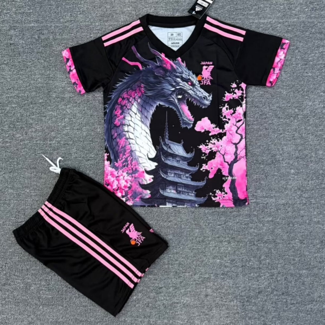 25/26 Ensemble Enfant  Japon Spécial rose dragon